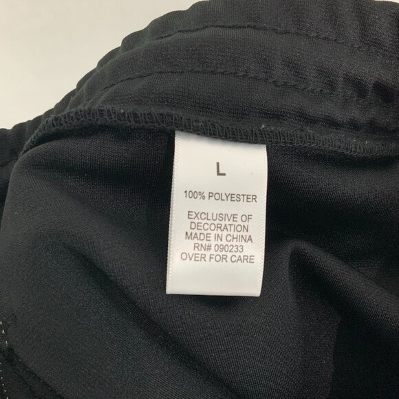 Basketball Skateboards Black Side White Striped Elastic waist Sweatpants Size L - Picture 6 of 7